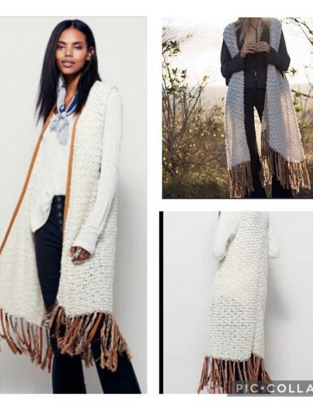 Free People Fringe Sweater Vest
